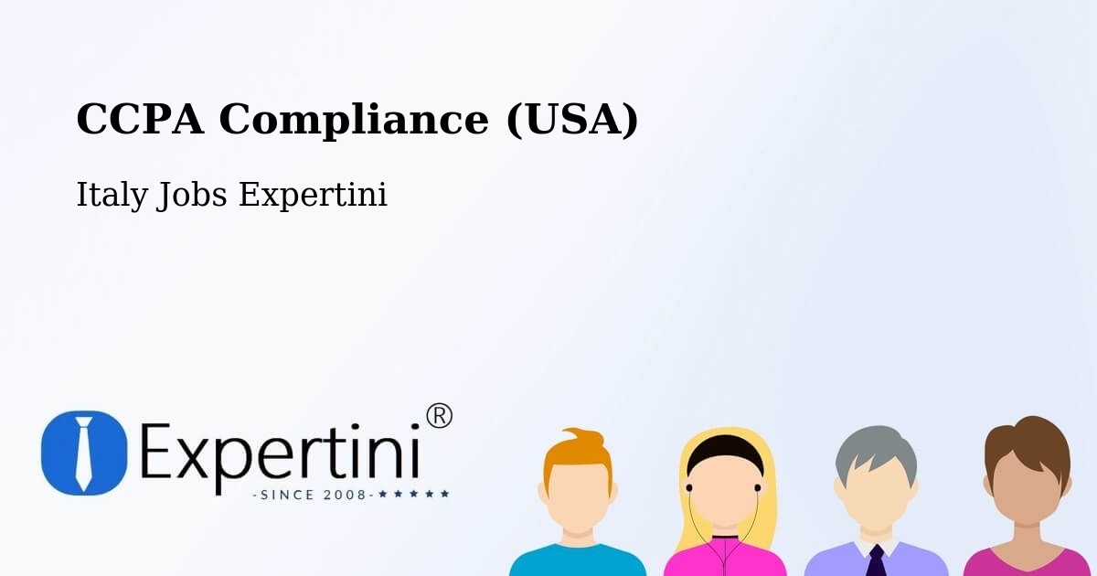 CCPA Privacy Rights & Compliance Notice – Cona - Italy Jobs Expertini