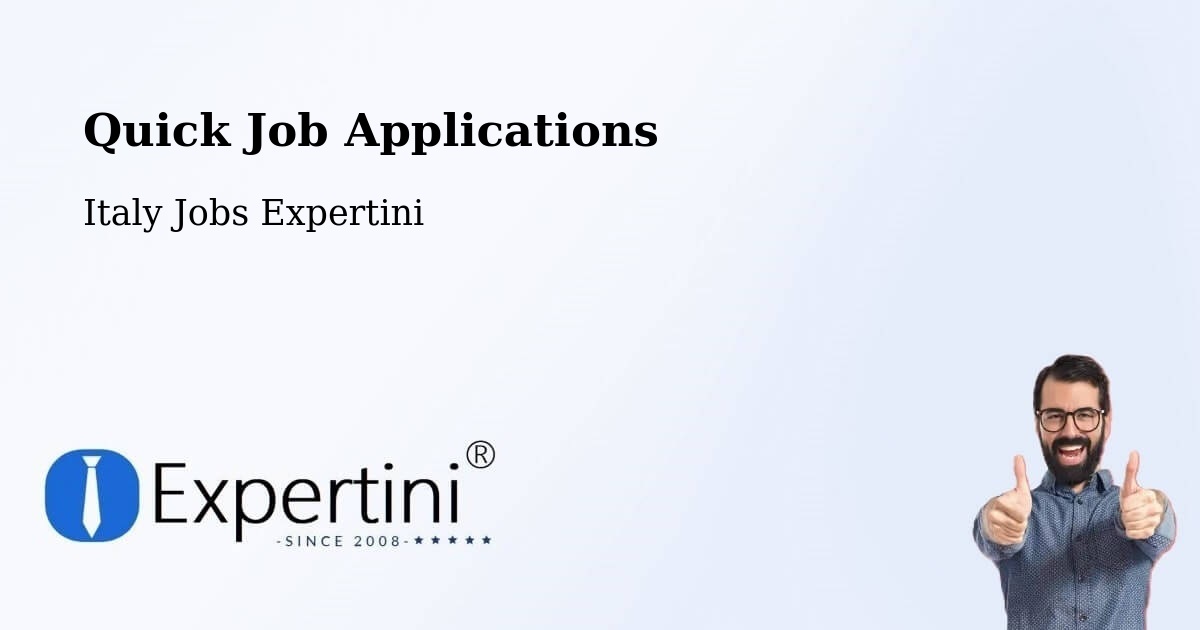 Quick Apply Feature – Cona - Italy Jobs Expertini