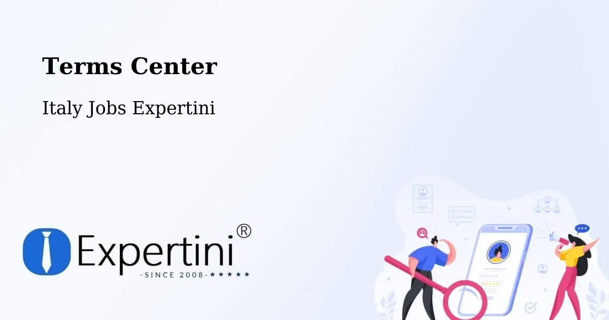 Terms of Service – Cona - Italy Jobs Expertini
